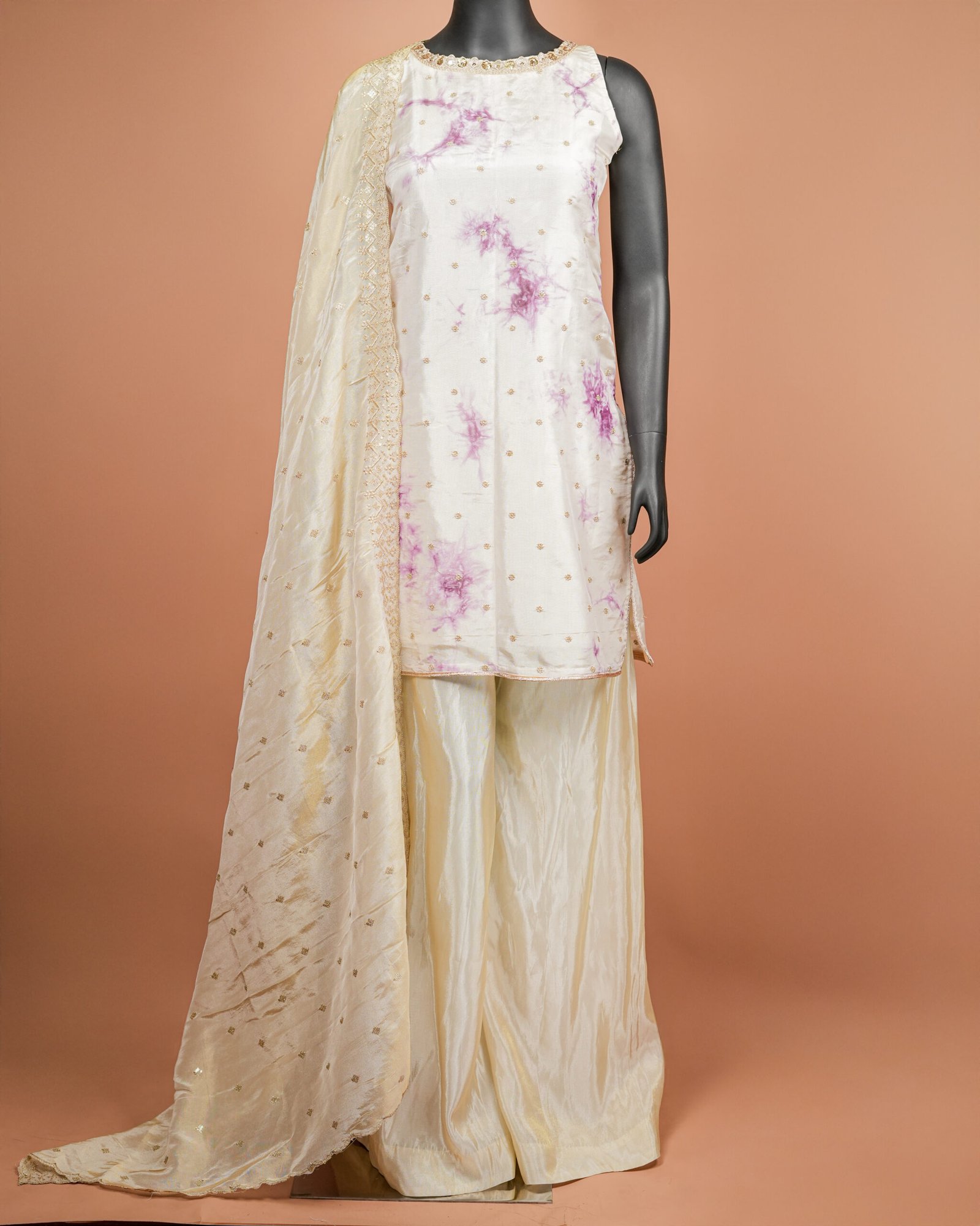 Purple Halter Neck Suit